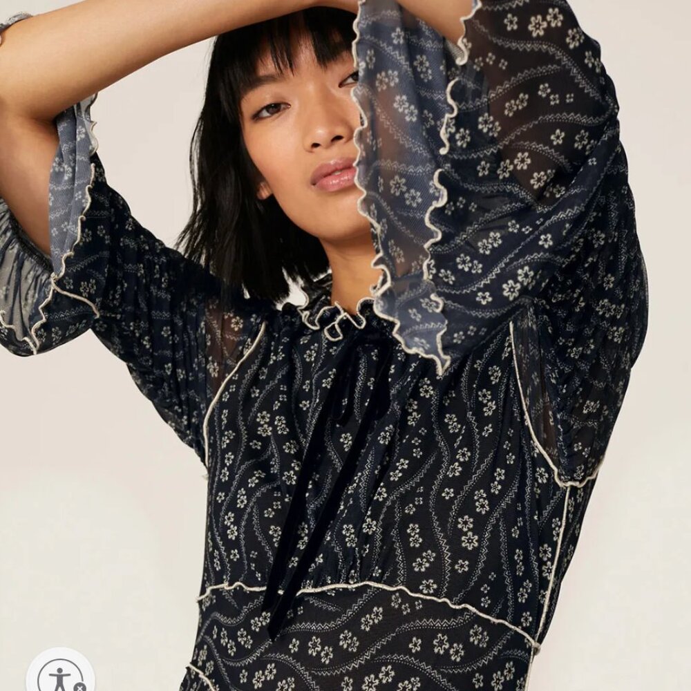 Anna Sui Posies Mesh Dress